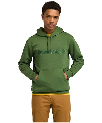 Timberland Men's Embroidery Logo Popover Fleece Hoodie