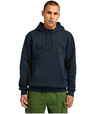 Timberland Men's Embroidery Logo Popover Fleece Hoodie