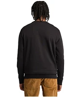 Timberland Men's Linear Logo Crewneck Fleece Sweatshirt