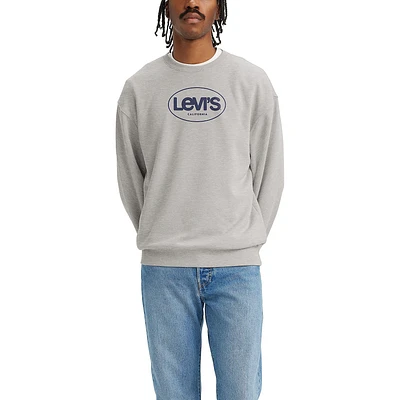 Levi's Men's Everyday Essentials Surf Logo Crewneck Fleece Sweatshirt