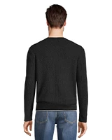 Denver Hayes Men's Moss Stitch Crewneck Sweater