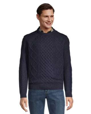 WindRiver Heritage Cable Crewneck Sweater