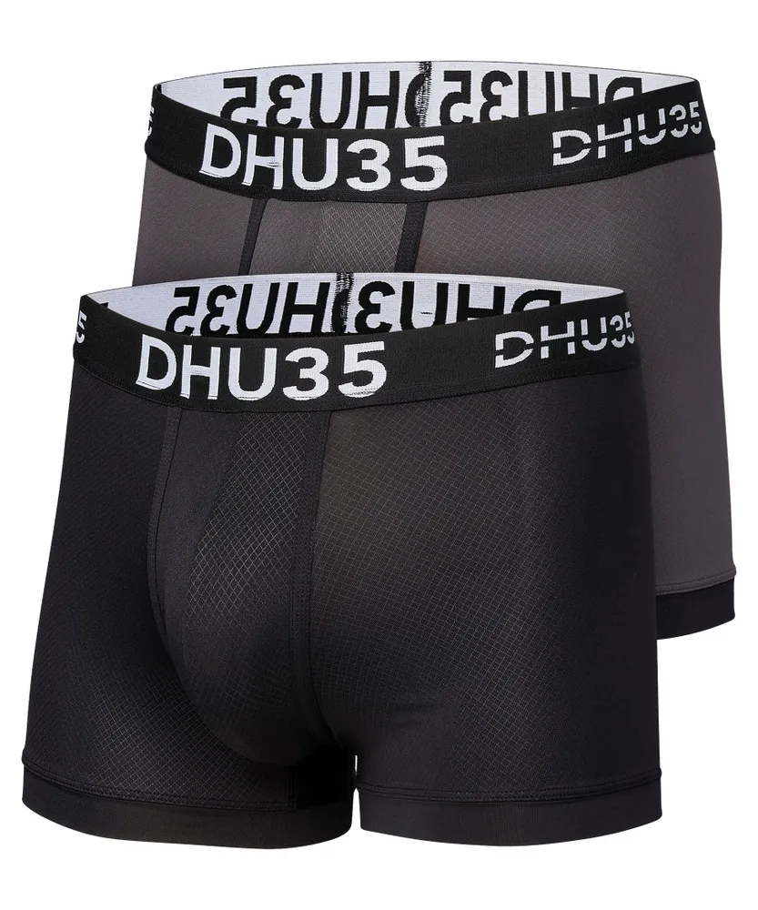 Denver Hayes Men's 3 Pack Fashion Microfiber Heat Press Trunk Brief