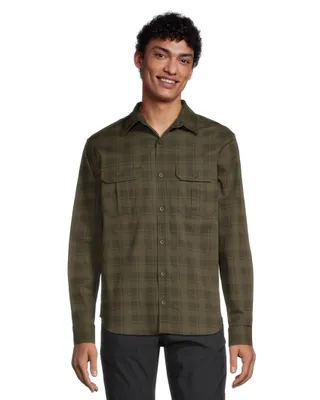 WindRiver Men's Classic Fit Long Sleeve Printed Utility Shirt