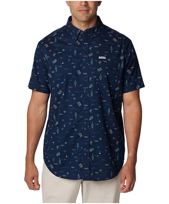 Columbia Men's Rapid Rivers Short Sleeve Printed Shirt