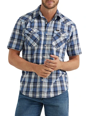 Wrangler Men's Due West Button Down Woven Shirt