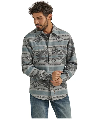 Wrangler Men's Retro Premium Long Sleeve Shacket