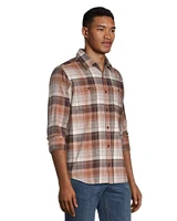 WindRiver Men's Basic Stretch Flannel Shirt