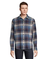 WindRiver Men's Basic Stretch Flannel Snap Down Shirt