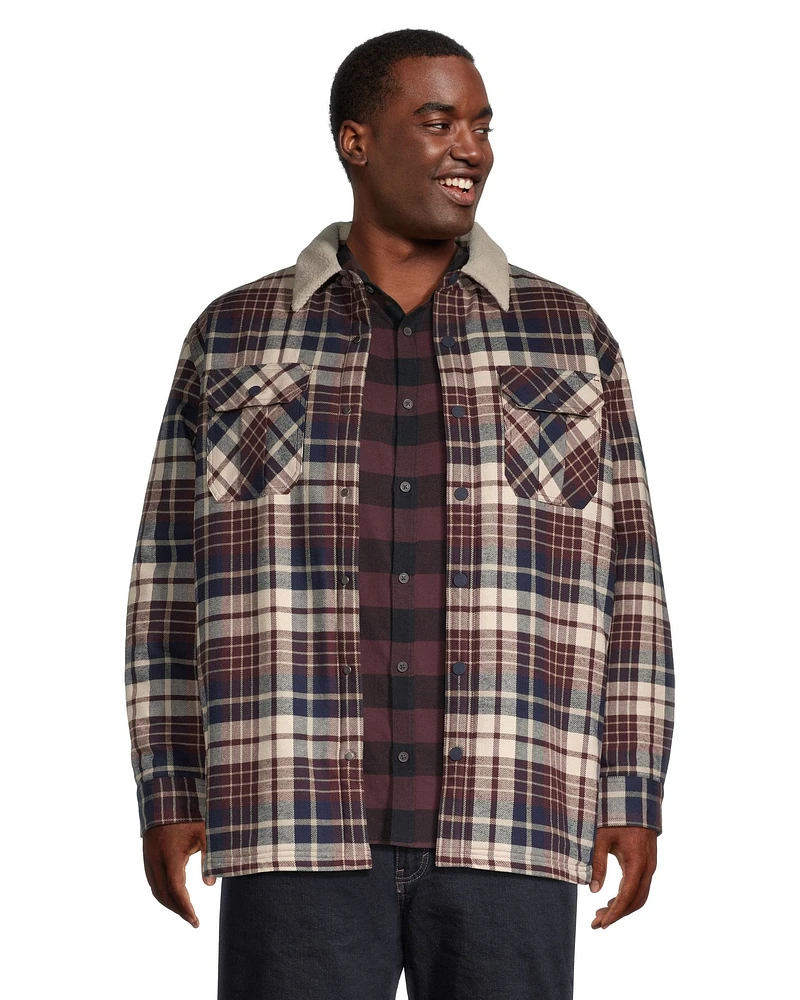 WindRiver Men's HyperDri® 1 Sherpa Lined Flannel Shacket