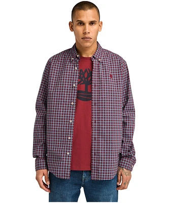 Timberland Men's Stretch Poplin Gingham Shirt