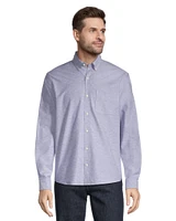 Denver Hayes Men's Stretch Oxford Casual Long Sleeve Button Down Shirt