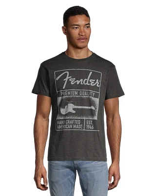 Logo T-Shirt Men's 1946 Fender Graphic T Shirt - Grey Heather