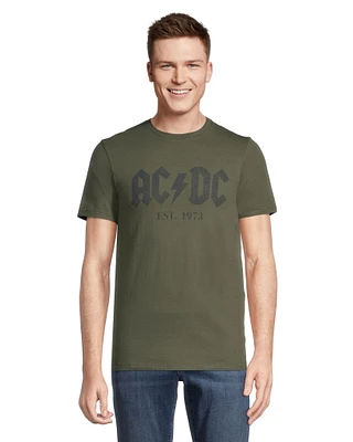 Logo T-Shirt Men's AC/DC Crewneck Graphic T Shirt