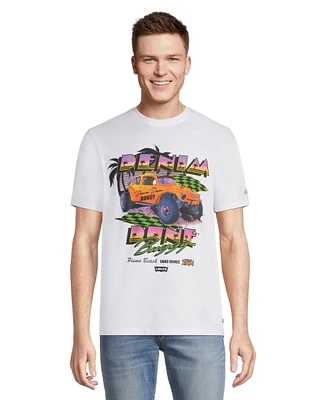 Levi's Men's Dune Buggy Relaxed Fit Graphic Crewneck Cotton T Shirt