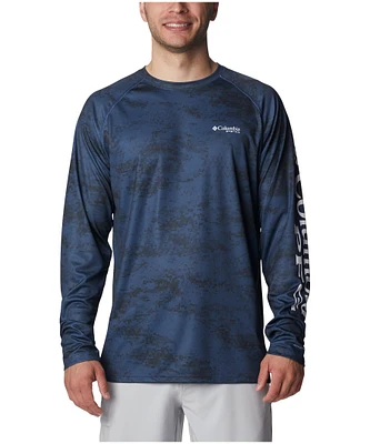 Columbia Men's Super Terminal Tackle Long Sleeve Tech Crewneck T Shirt