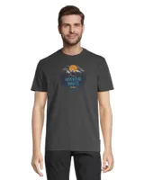 WindRiver Men's Adventure Awaits Graphic Short Sleeve Crew Neck T Shirt