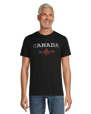 Logo T-Shirt Men's Jumpstart Canada 1867 Classic Fit Graphic T Shirt