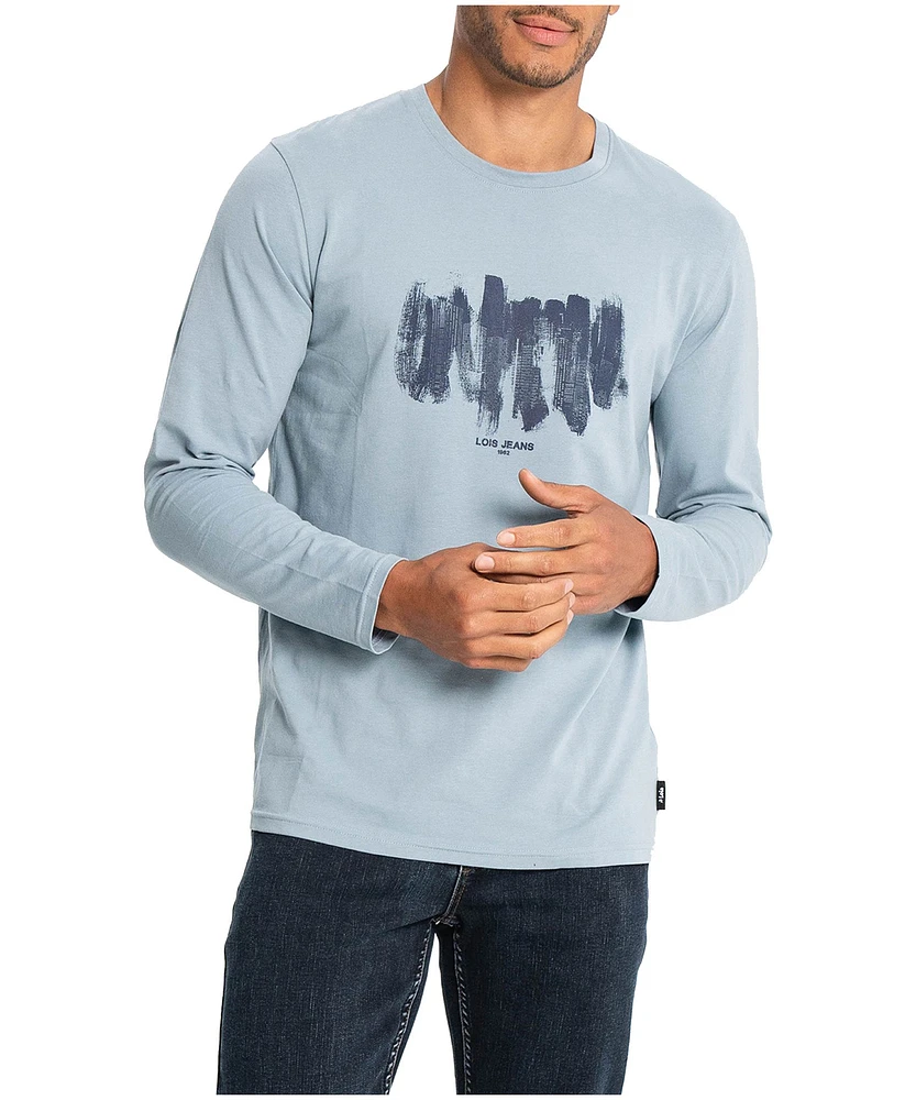 Lois Men's Arthur Long Sleeve Graphic T-Shirt