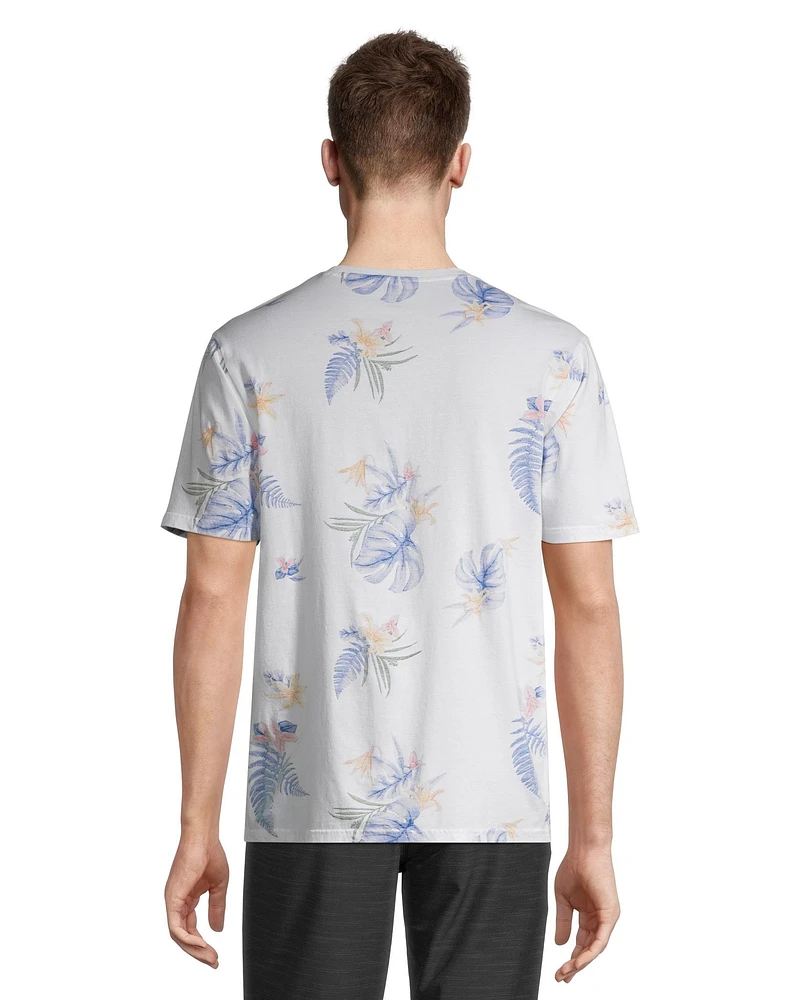 FarWest Men's Reverse Print Short Sleeve T Shirt