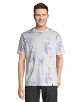 FarWest Men's Reverse Print Short Sleeve T Shirt