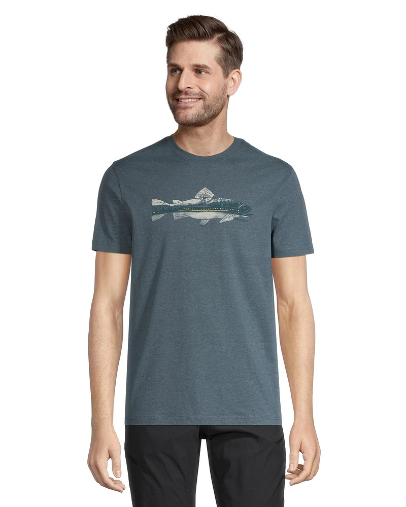 WindRiver Men's Fish Graphic T Shirt