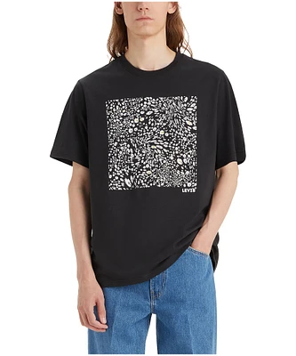 Levi's Men's Square Floral Graphic Cotton T Shirt