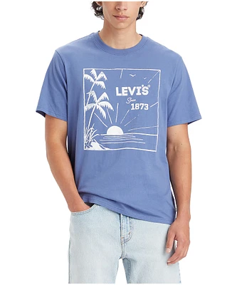 Levi's Men's Square Palm Graphic Cotton T Shirt