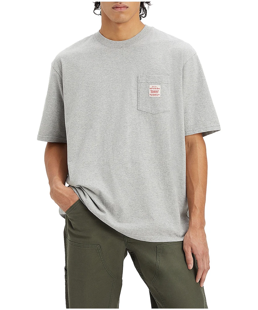 Levi's Men's Workwear Pocket Logo Cotton T Shirt