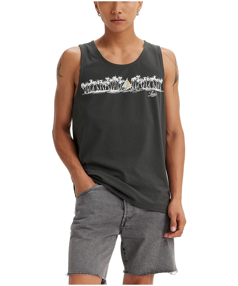 Levi's Men's Sail Scene Graphic Cotton Tank Top