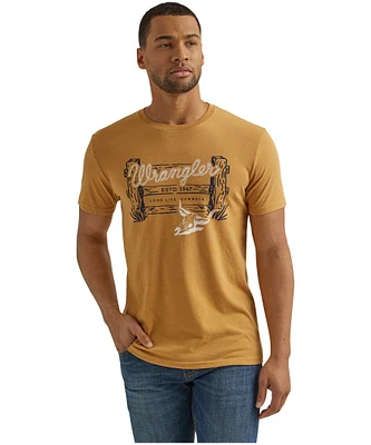 Wrangler Men's Graphic Short Sleeve T Shirt