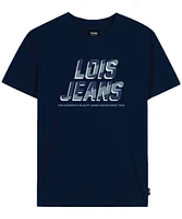 Lois Men's Dean Striped Graphic T Shirt