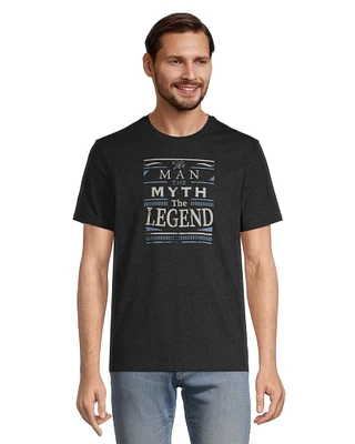 Jumpstart Men's Man Myth Legend Graphic T Shirt