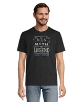 Jumpstart Men's Man Myth Legend Graphic T Shirt