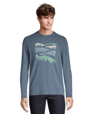 WindRiver Men's CF Treescape Graphic Long Sleeve T Shirt