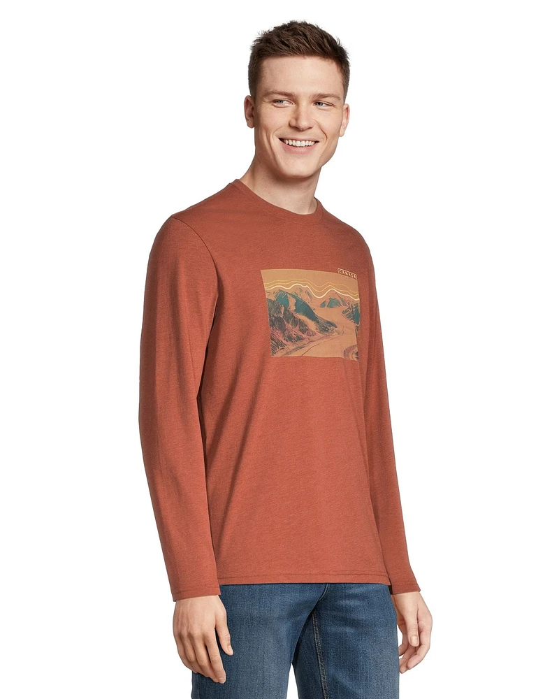 WindRiver Men's CF Glacier Graphic Long Sleeve T Shirt