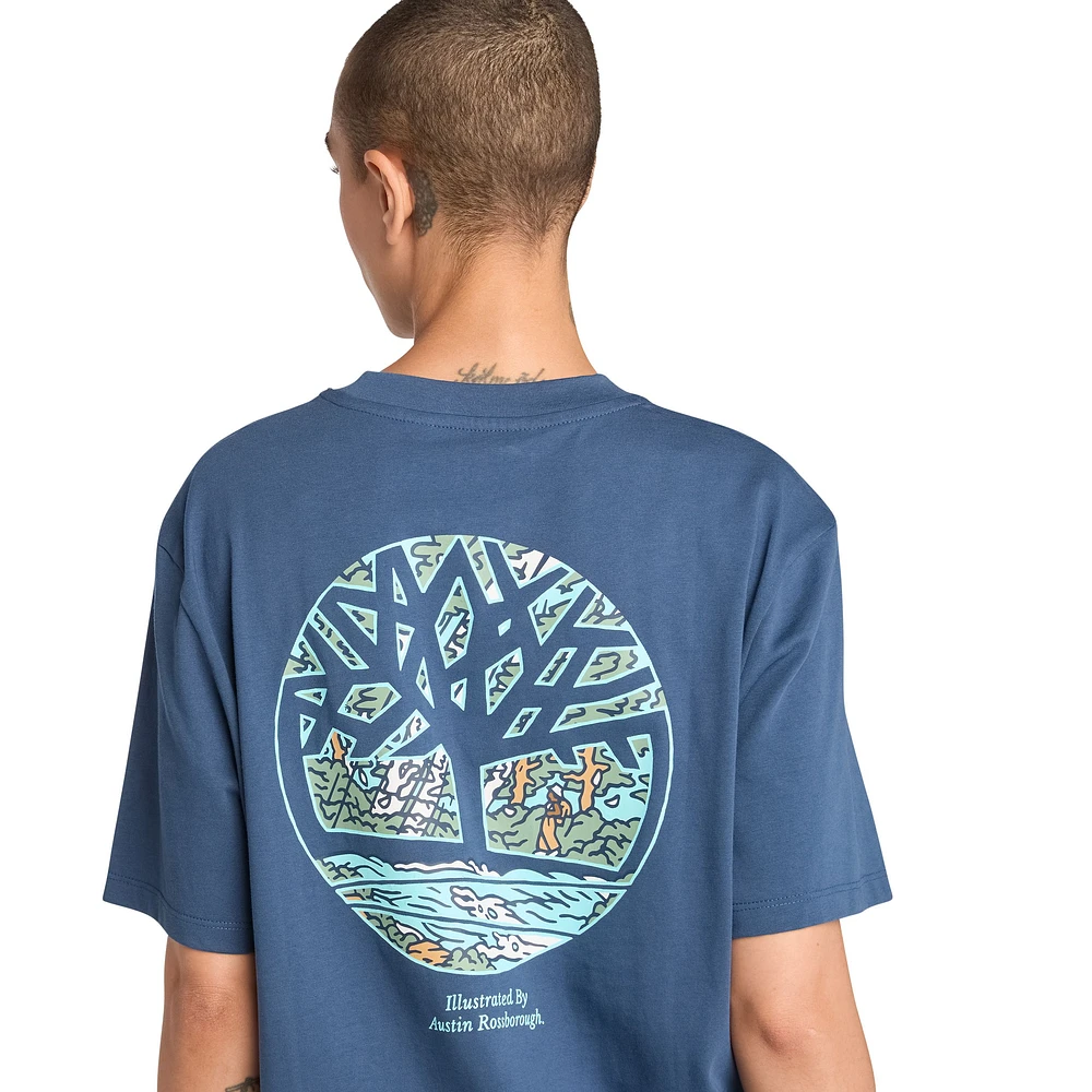 Timberland Men's Illustrated Tree Back Graphic T Shirt