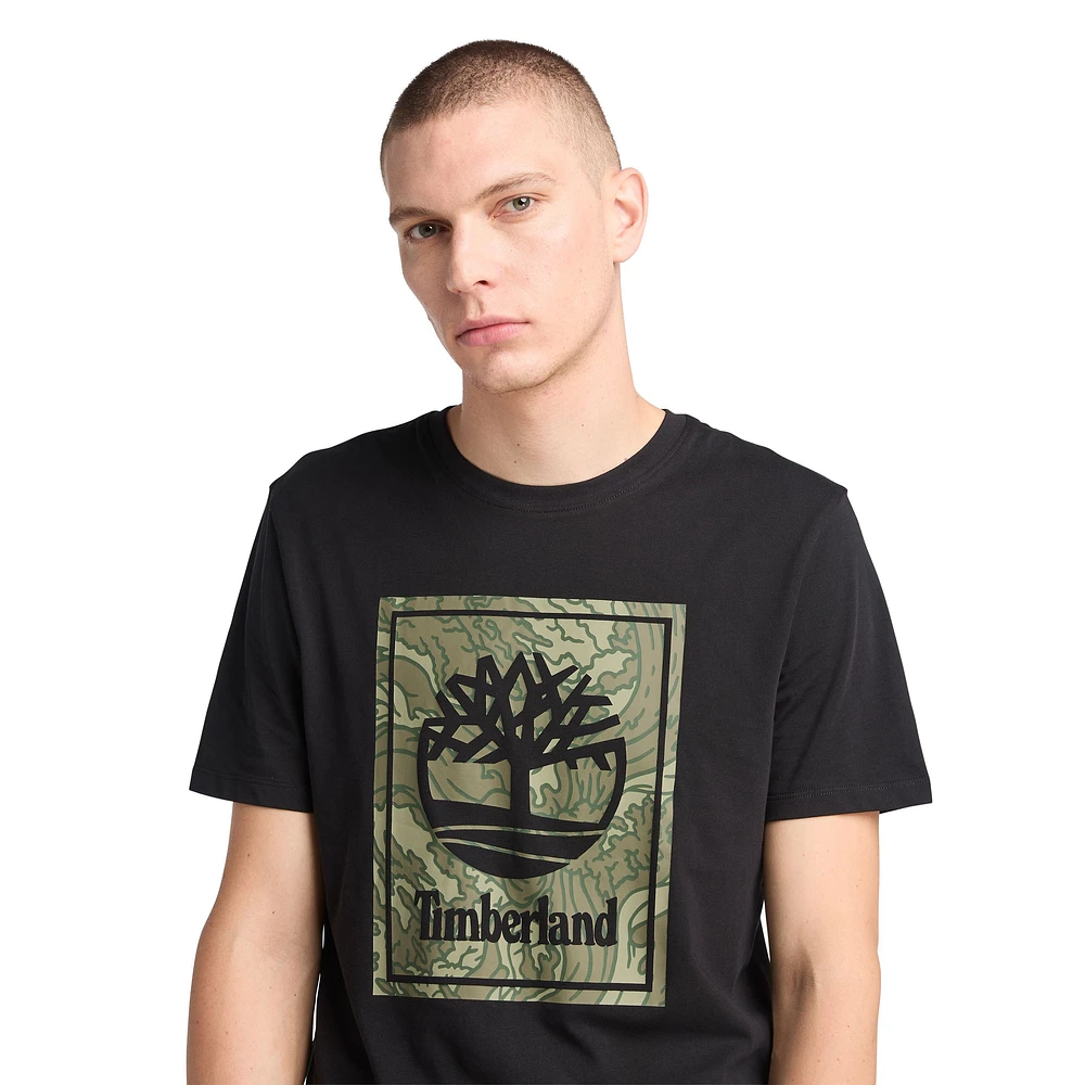 Timberland Men's Camo Stack Graphic T Shirt