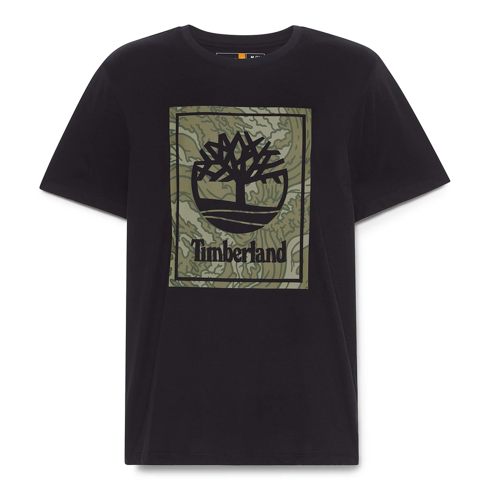 Timberland Men's Camo Stack Graphic T Shirt