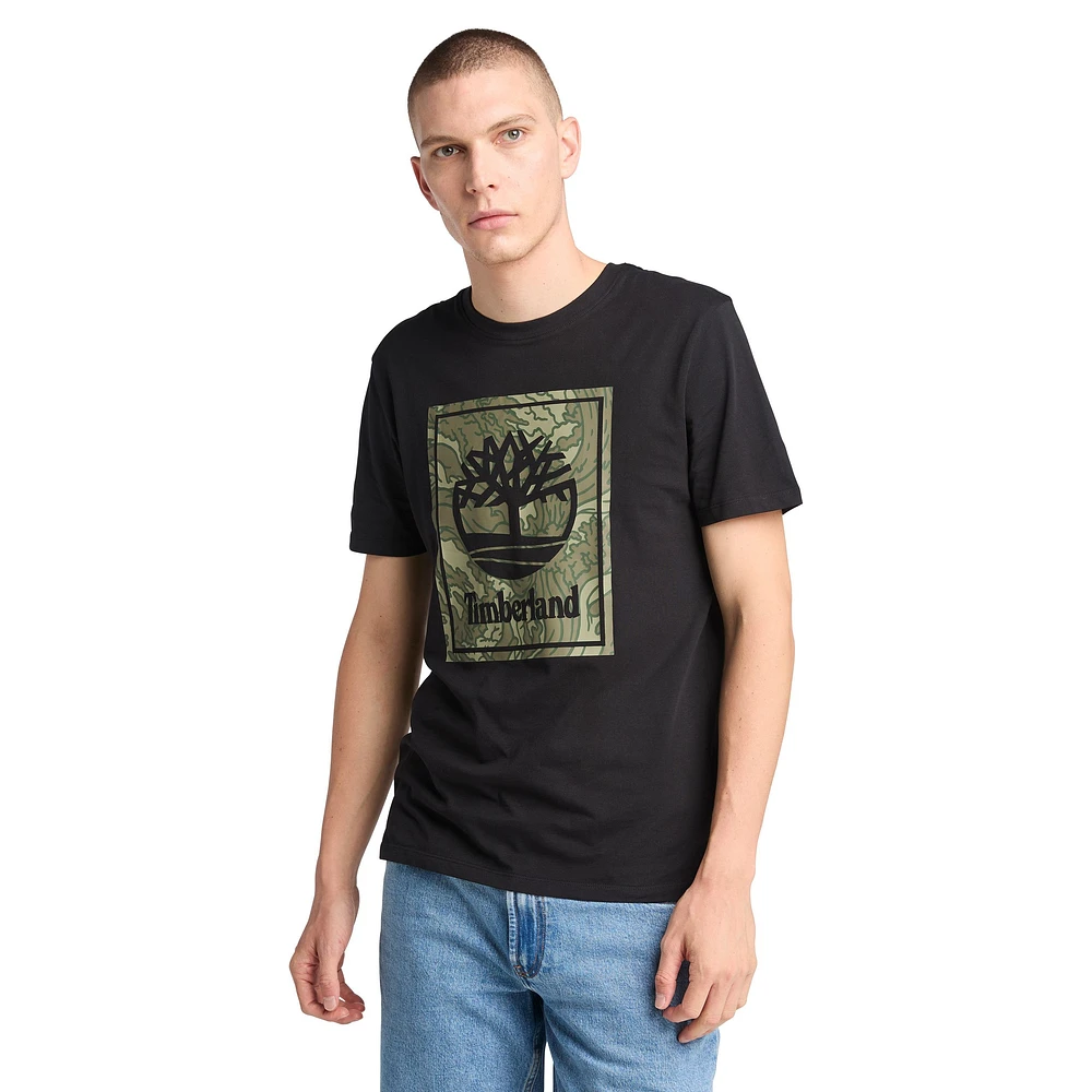 Timberland Men's Camo Stack Graphic T Shirt