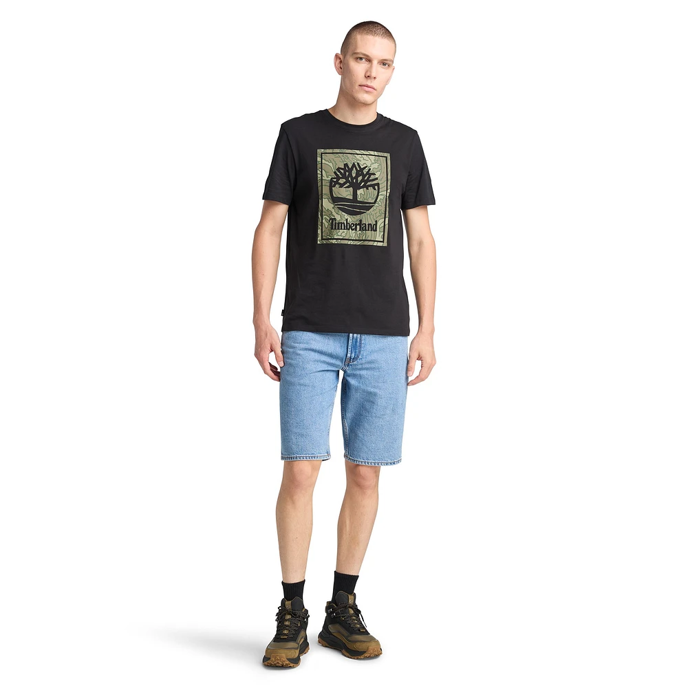 Timberland Men's Camo Stack Graphic T Shirt