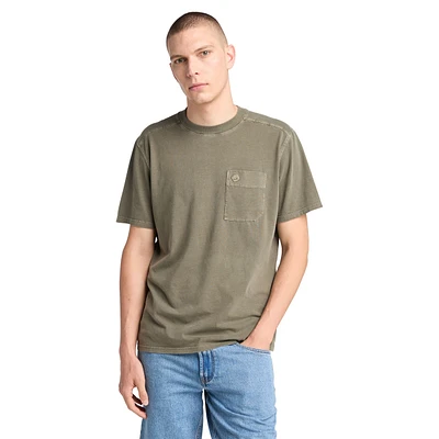 Timberland Men's Garment Dye Tree Logo T Shirt