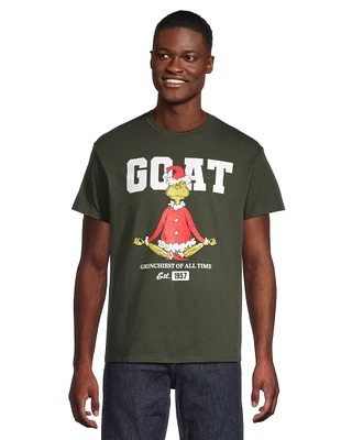 Logo T-Shirt Men's Holiday Grinch Goat Graphic T Shirt