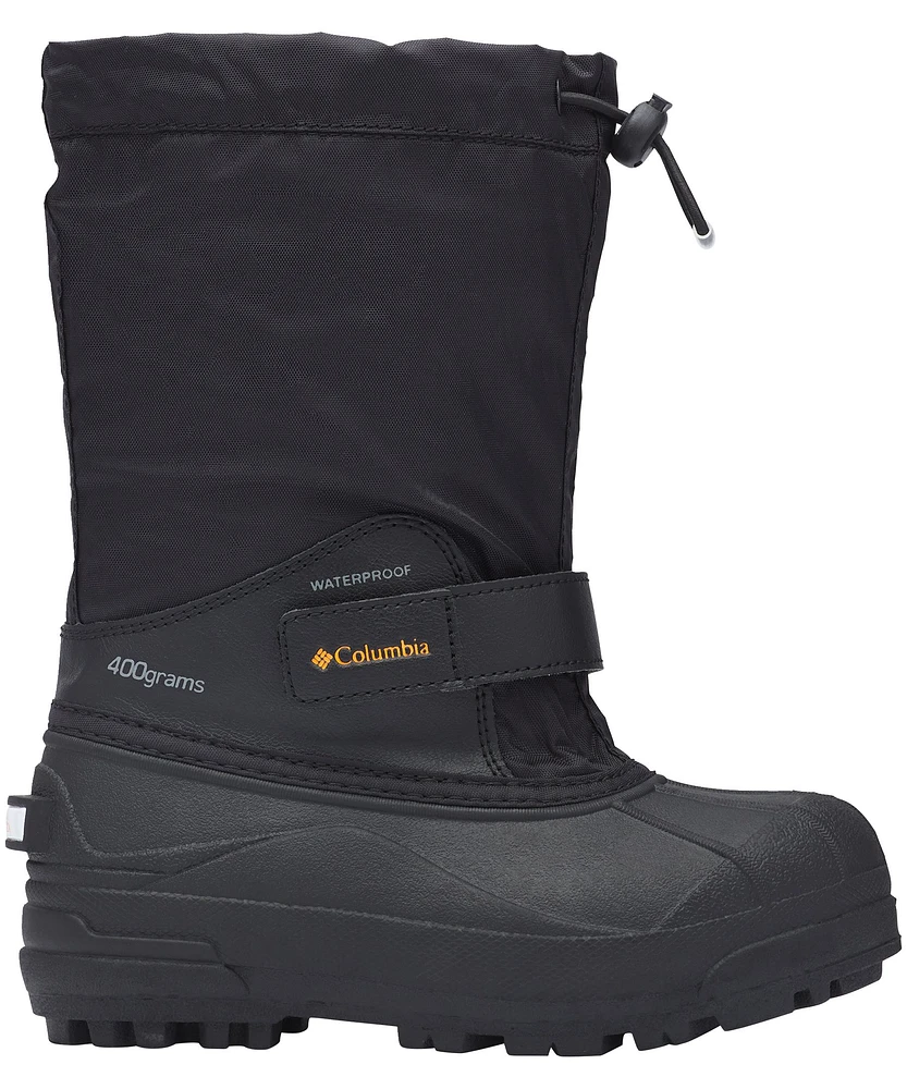 Columbia Youth Powder Bug Forty Waterproof Boots - Black