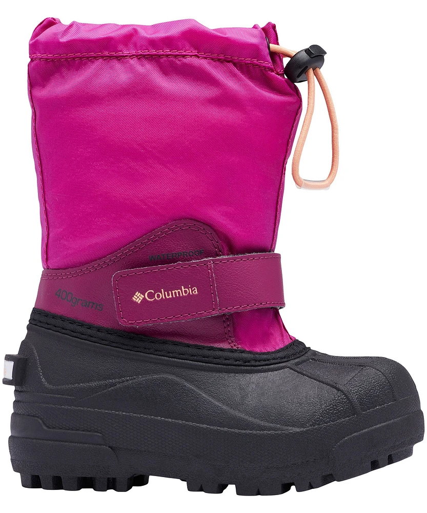 Columbia Girls' Preschool Powder Bug Waterproof Boots - Fuschia Pink