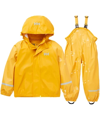 Helly Hansen Toddlers' Unisex 2-6 Years Bergen 2.0 Waterproof Rain Jacket and Bib Pants Set