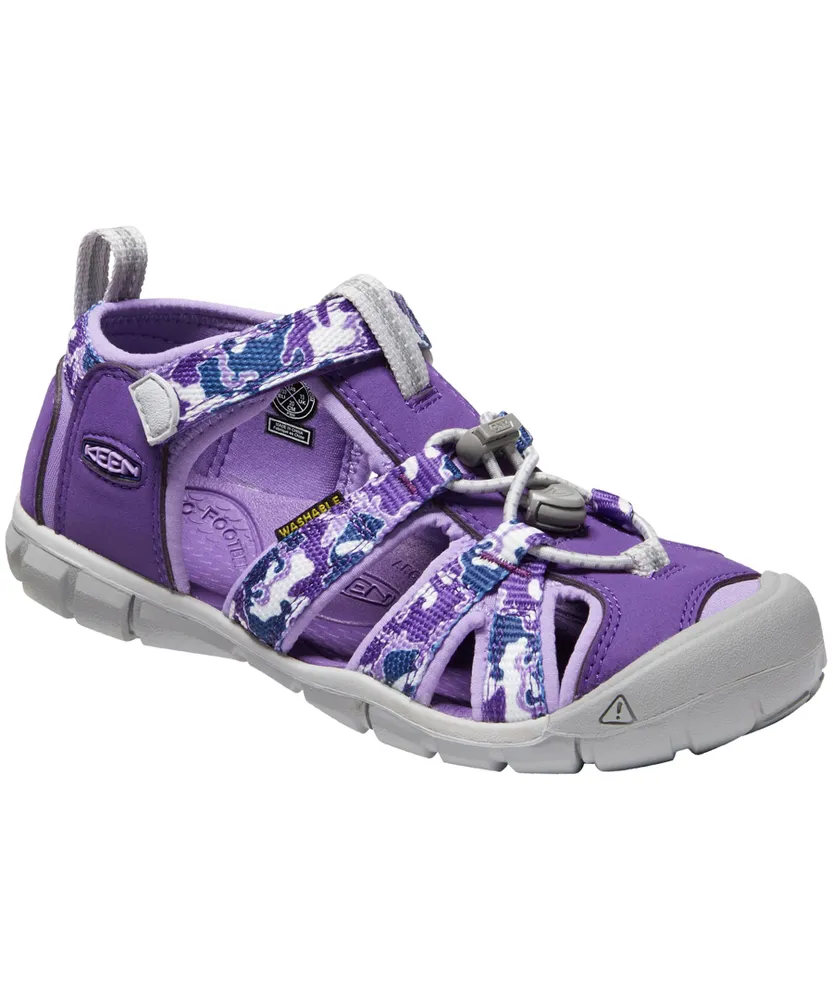 KEEN Kids' Pre-School Seacamp II Closed Toe Sandals/Shoes, Girls', Heel Strap