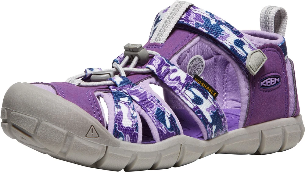 KEEN Kids' Pre-School Seacamp II Closed Toe Sandals/Shoes, Girls', Heel Strap