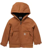 Carhartt Kids' Canvas Long Sleeve Insulated Hooded Jacket