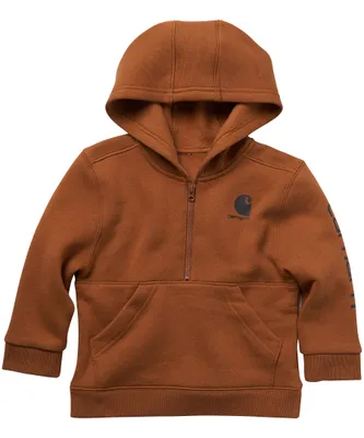 Carhartt Boys' 2-4 Years Half Zip Graphic Hoodie Sweatshirt